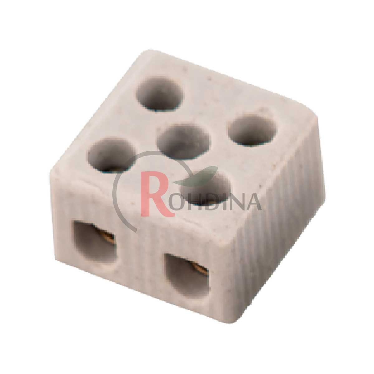 CONECTOR DE PORCELANA 2 POLOS 10MM 50A/600V - Foto 1
