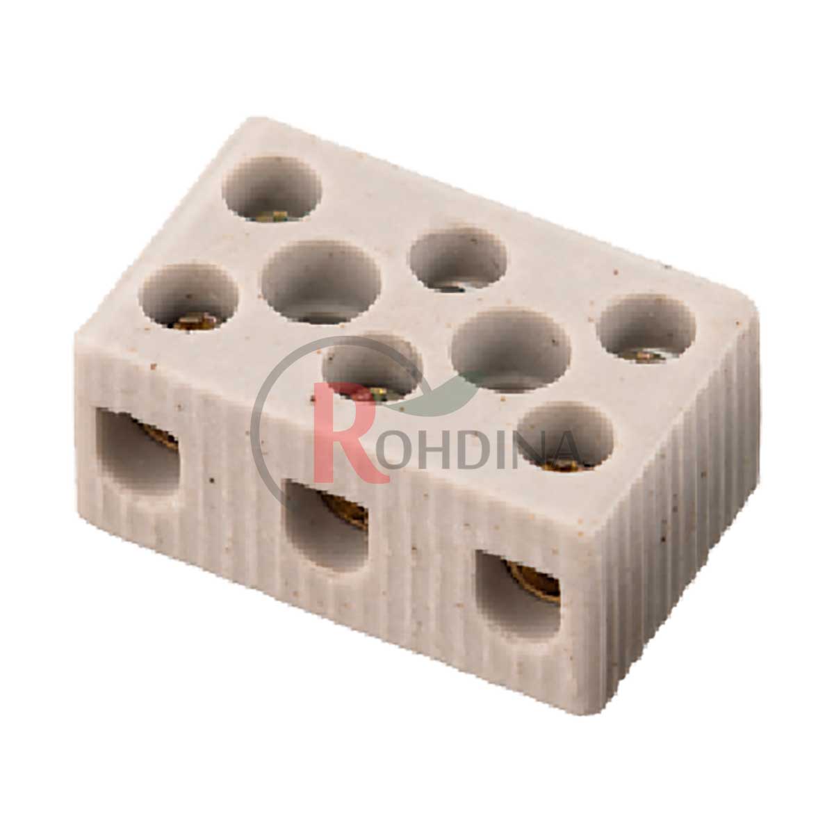 CONECTOR DE PORCELANA 3 POLOS 10MM 50A/600V - Foto 1