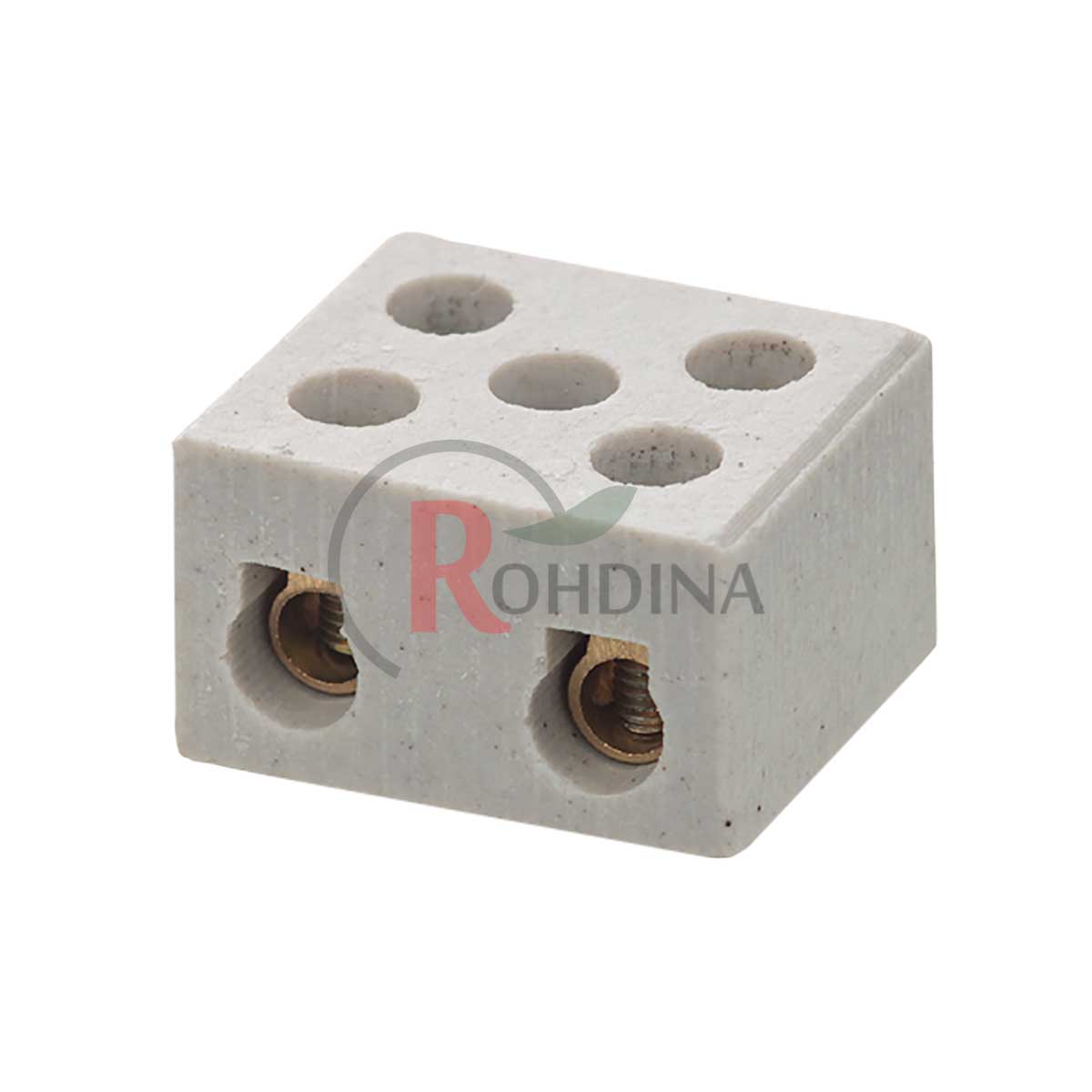 CONECTOR DE PORCELANA 2 POLOS 16MM 68A/600V - Foto 1