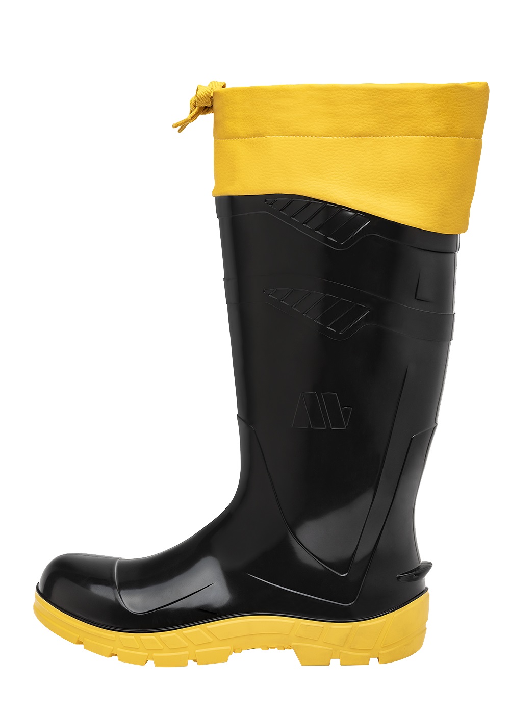 BOTA 38 PVC IMPERMEVEL CANO LONGO PRETA FORRO INTERNO COM POLAINA 100AWORKF-CA-PRA-PL CA42673 - Foto 1