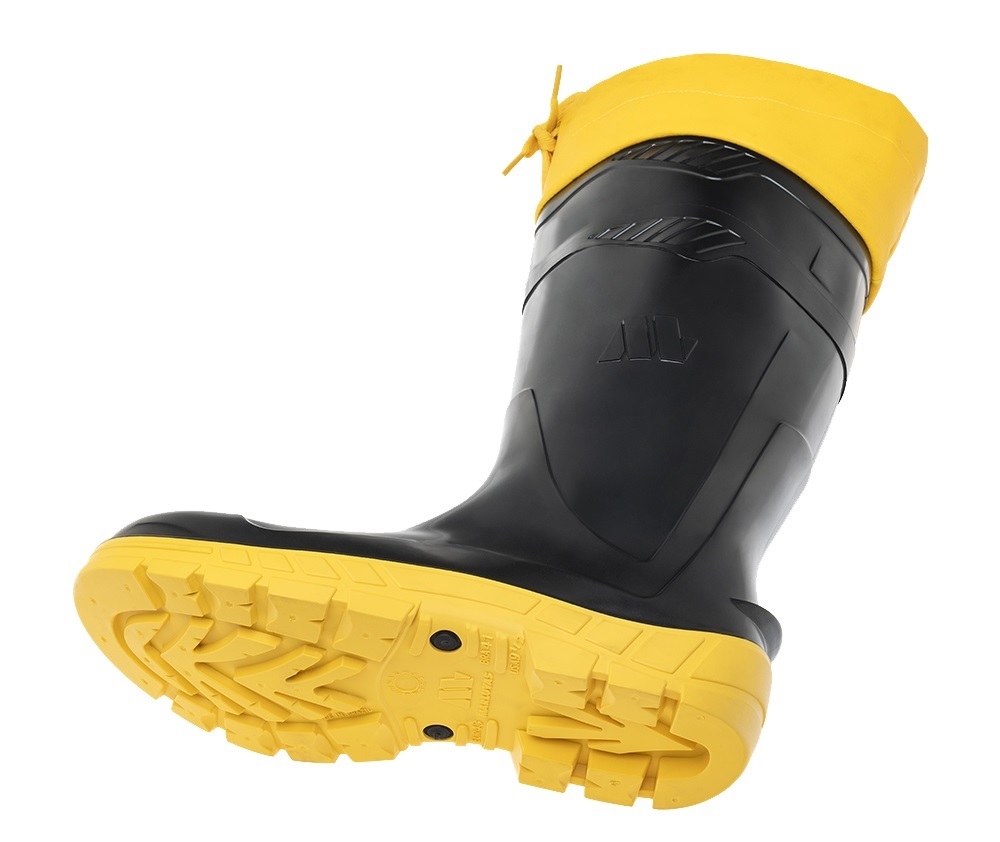 BOTA 40 PVC IMPERMEVEL CANO LONGO PRETA FORRO INTERNO COM POLAINA 100AWORKF-CA-PRA-PL CA42673 - Foto 1