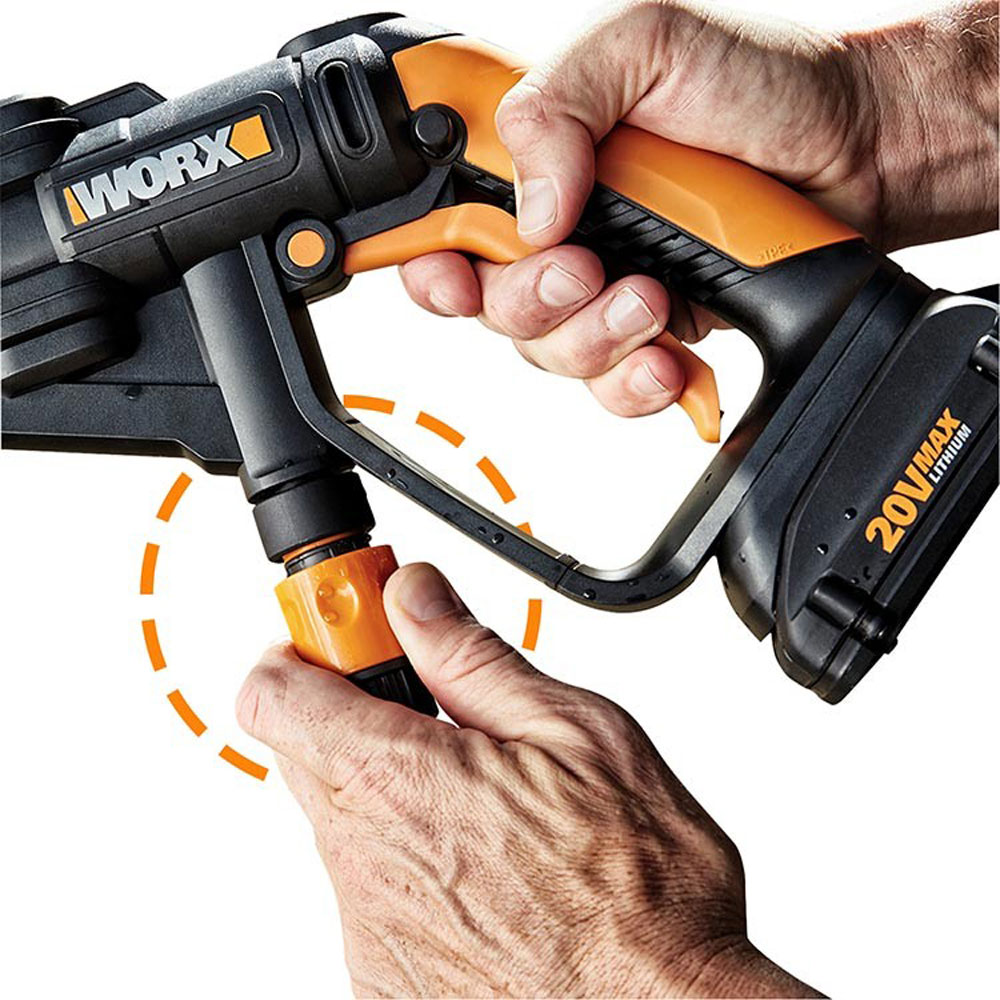 LAVADORA LIMPADORA PORT�TIL 22BAR PRESS�O 2 LITROS POR MINUTO 320PSI 1BATERIA 20V WG629E WORX - Foto 3