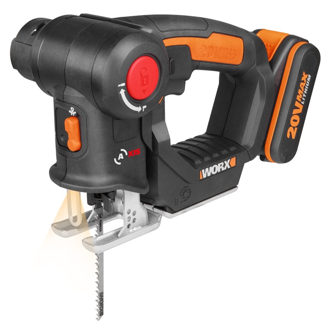 SERRA MULTIUSO TICO TICO E SABRE 1 BATERIA 20V 2AH WX550 4 SERRA TT WORX - Foto 1