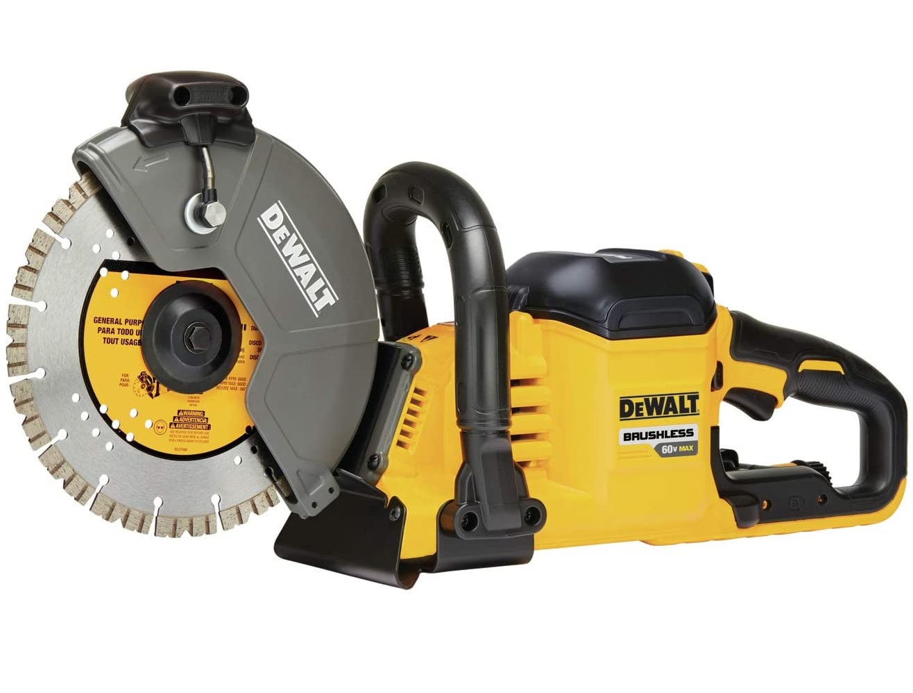 CORTADORA DE CONCRETO E ASFALTO DCS690B 60V MAX BRUSHLESS FLEXVOLT SEM BATERIA E SEM CARREGADOR BARE - Foto 1