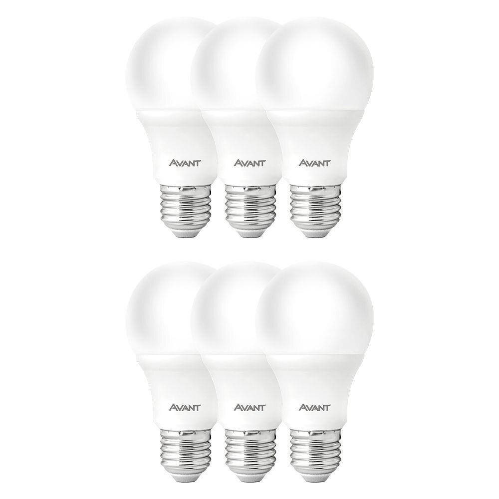 PACK COM 6 LAMPADAS LED PERA 9W A60 BRANCA 950 LUMENS BIVOLT - Foto 1