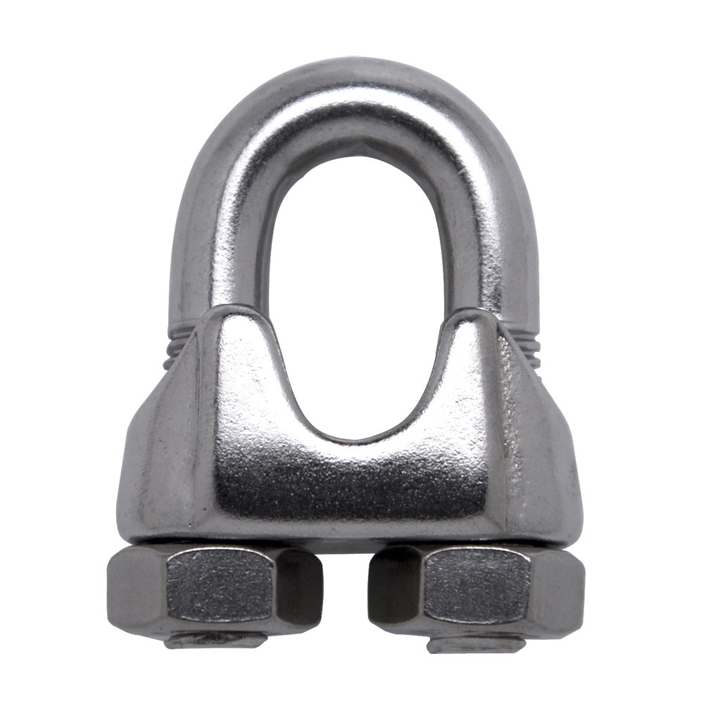 GRAMPO P/ CABO DE ACO 1/8 REFORADO INOX