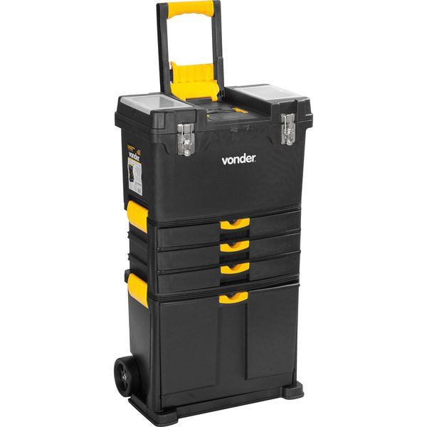 CAIXA PL�STICA COM RODA CRV 0500 460X260X820MM CAPACIDADE INFERIOR 5KG SUPERIOR 12KG - Foto 1