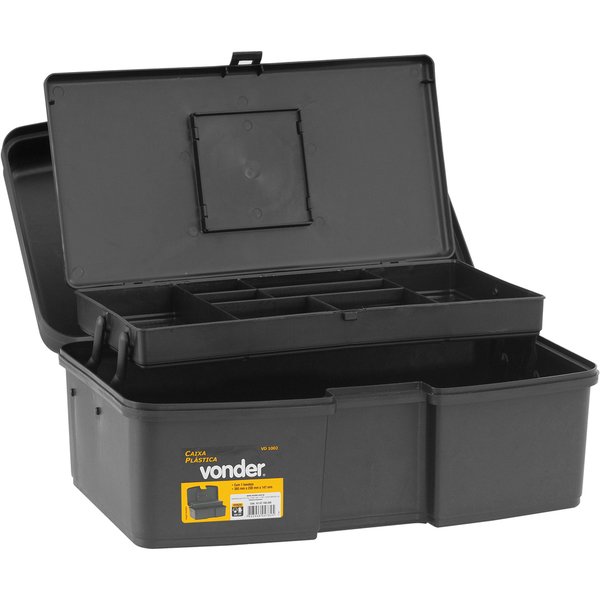 CAIXA PL�STICA VD1002 350X230X155MM TRAVA PL�STICA COM 1 BANDEJA CAPACIDADE  3,5KG - Foto 2