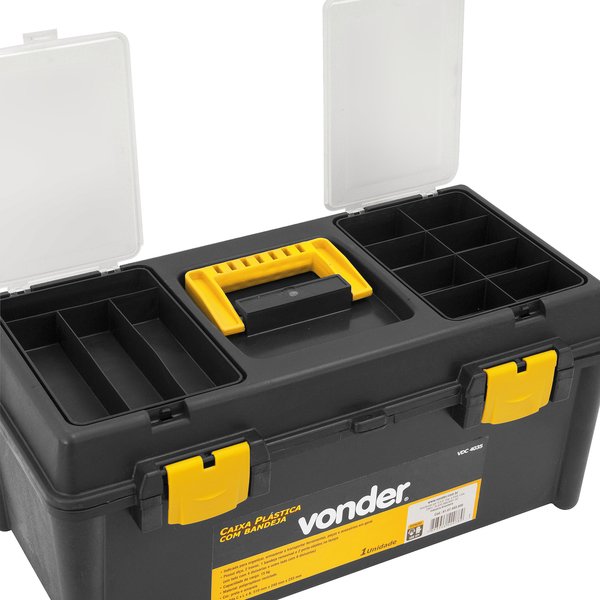 CAIXA PL�STICA VDC4035 510X240X233MM TRAVA PL�STICA CAPACIDADE 15KG - Foto 2