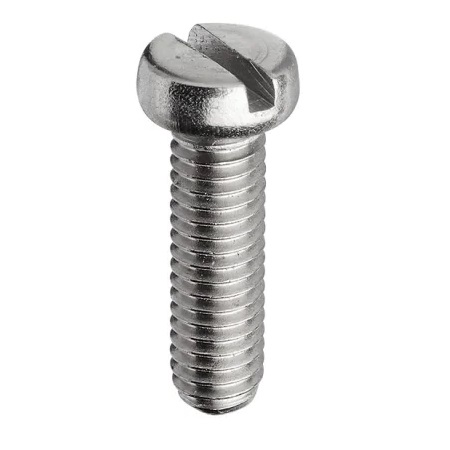 PARAFUSO MAQUINA 6X10 MA CABECA CILINDRICA FENDA A2-70 INOX PASSO 1 ROSCA INTEIRA