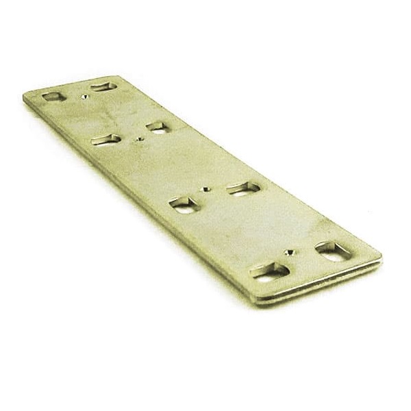 PLACA DUPLA RETA RETANGULAR 120MMX30MMX2MM ACO GALVANIZADO - Foto 2