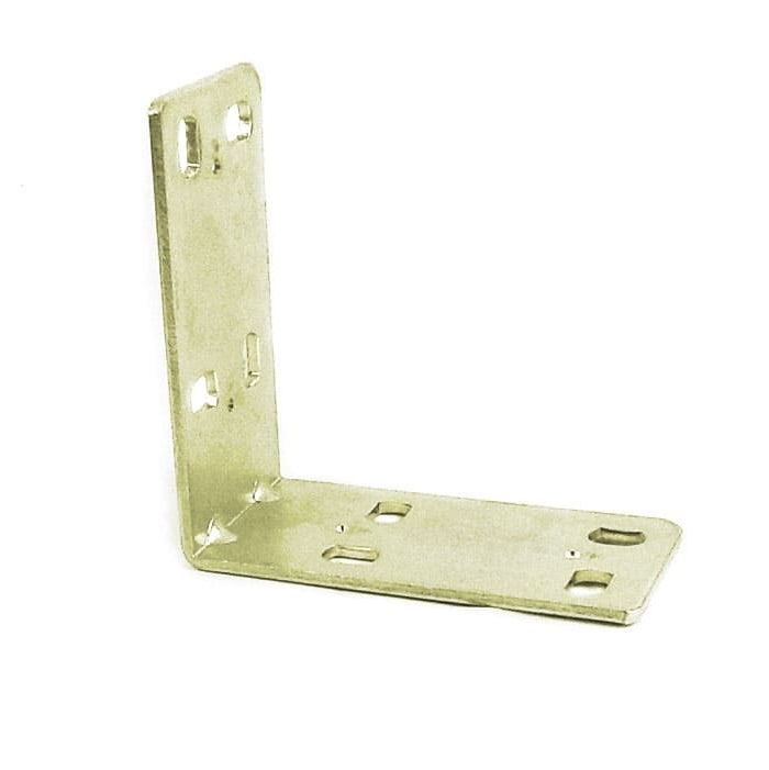 PLACA DUPLA DOBRADA 60MMX60MMX2MM ACO GALVANIZADO - Foto 1