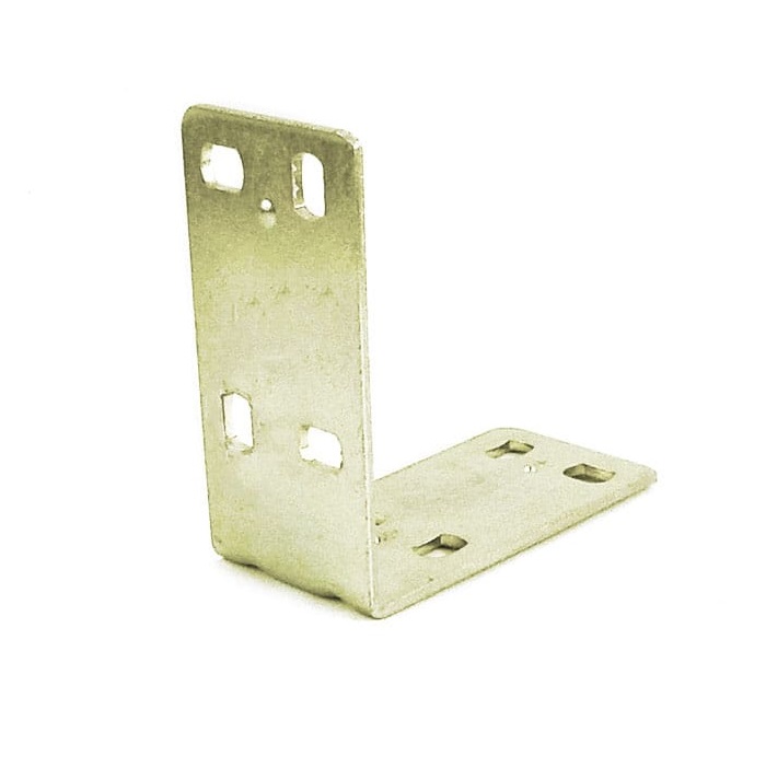 PLACA DUPLA DOBRADA 60MMX60MMX2MM ACO GALVANIZADO - Foto 2