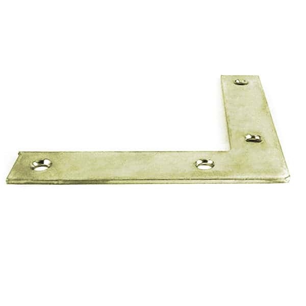 PLACA REFORCO DE CANTO ANGULAR 100X100MMX2MM ACO GALVANIZADO - Foto 1