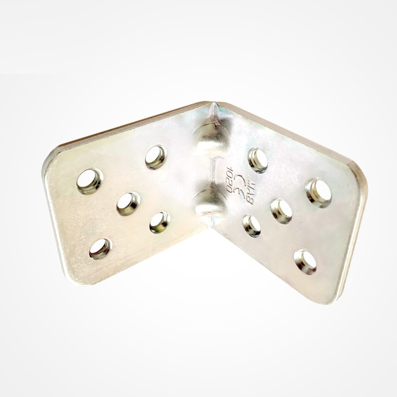 PLACA DE JUNCAO DOBRADA 40MMX45MMX2,5MM ACO GALVANIZADO - Foto 1
