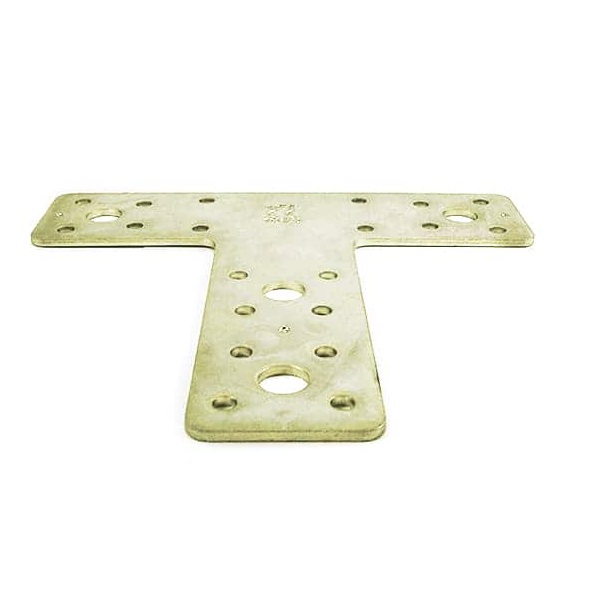 PLACA DE JUNCAO T 150MMX135MMX40MMX2,5MM ACO GALVANIZADO - Foto 1