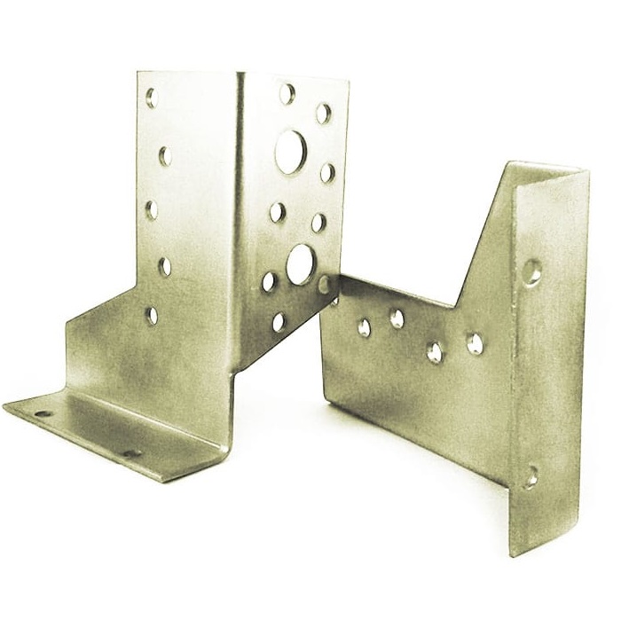 SUPORTE AJUSTAVEL VIGAS TIPO ABERTO 80MMX100MMX2MM ACO GALVANIZADO - Foto 1