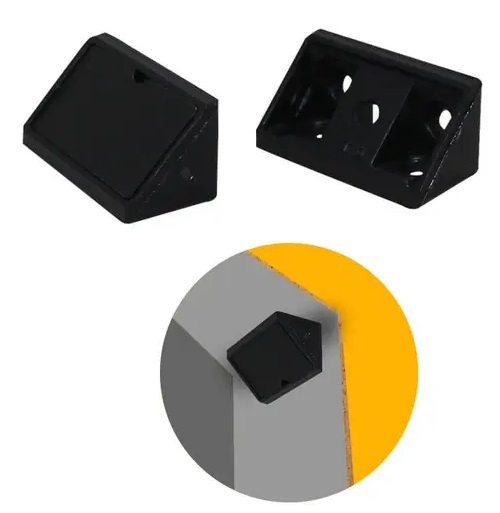 CONECTOR MONTAGEM 20X20X42MM PRETO DUPLO PLASTICO - Foto 1