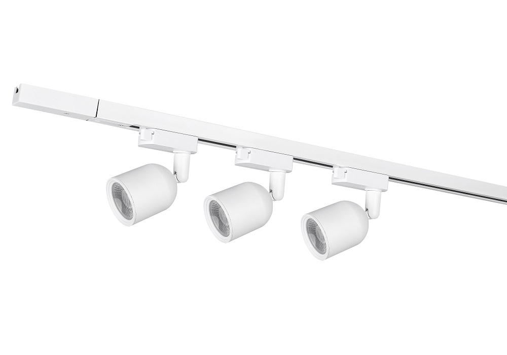KIT TRILHO BRANCO COM 3 SPOT AMARELO 3000K (AMARELA) ELEGANCE-T1 - Foto 2