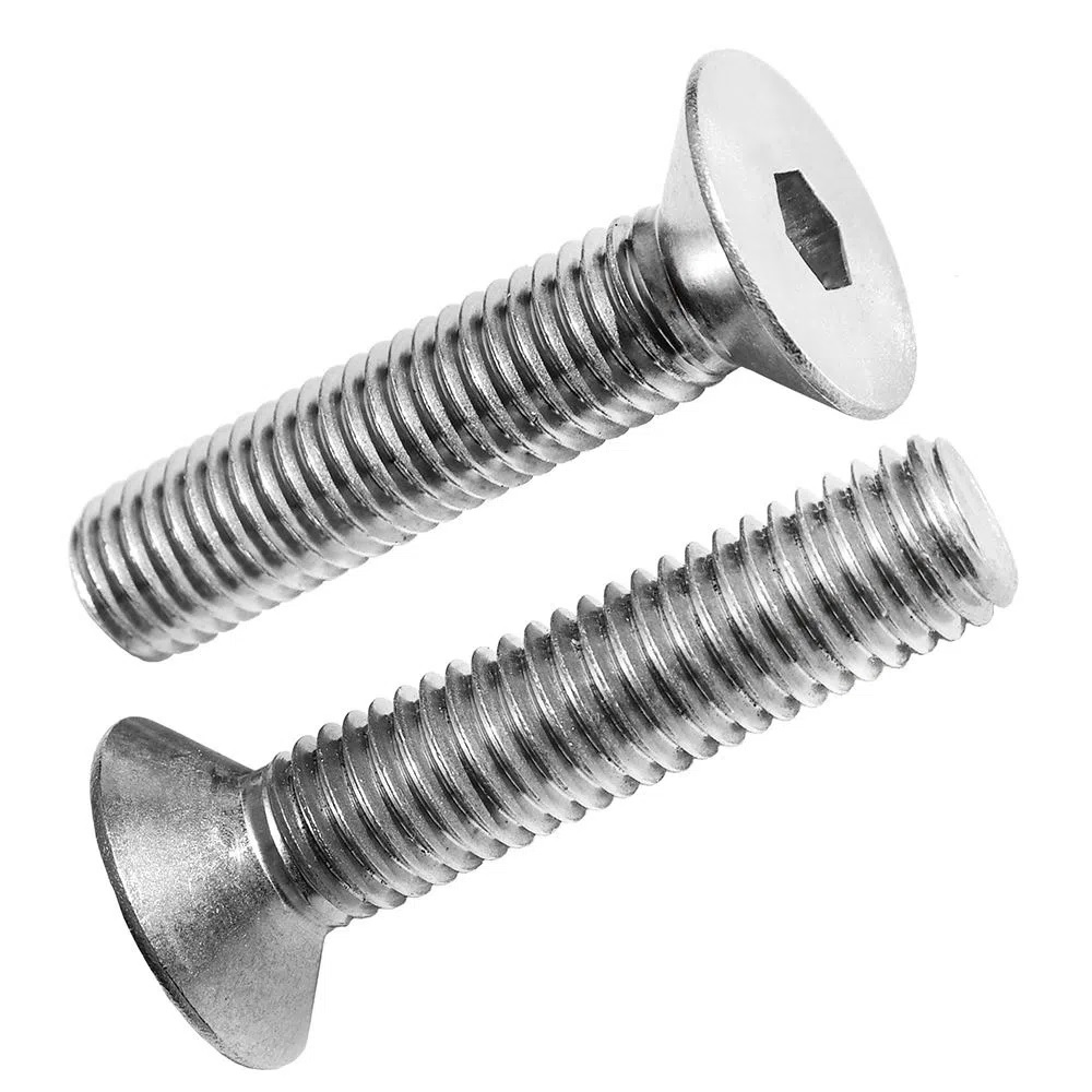 PARAFUSO ALLEN 8X40 MA CABECA CHATA A2-70 INOX PASSO 1,25 ROSCA INTEIRA