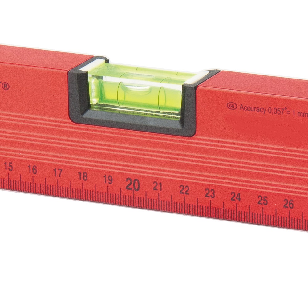 N�VEL DE ALUM�NIO FERROVI�RIO 79 2000MM 3 BOLHAS COM REGUA VERMELHO - Foto 1