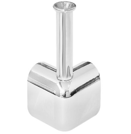 SUPORTE PARA TUBO OBLONGO 90 316 CROMADO 316 BASE - Foto 1