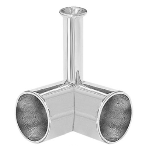 SUPORTE PARA TUBO REDONDO 90� 321 CROMADO 321 BASE - Foto 1