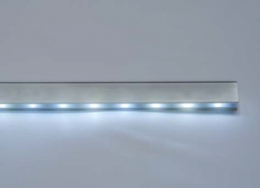 PERFIL PLASTICO COM FITA LED 120 LED METRO 1000MM 6500K (BRANCA) 12761 BASE - Foto 1