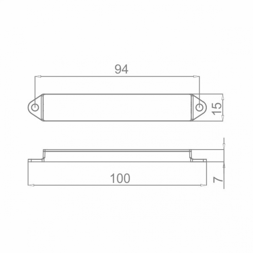 MODULO DE LED 100X15MM COM FIO 6500K (BRANCA) 13603 BASE - Foto 1