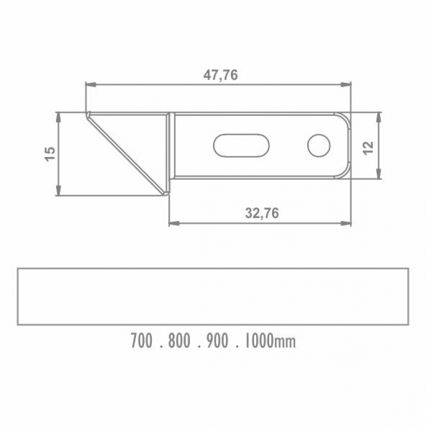 LUMINARIA DE GAVETA 1000 MM COM LED 6500K (BRANCA) 13900 BASE - Foto 1