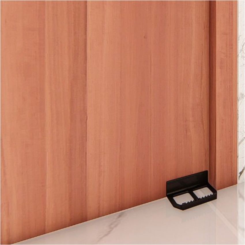 SUPORTE OPEN DOOR PARA MADEIRA PINTURA EPOXI PRETA 60 BASE - Foto 2