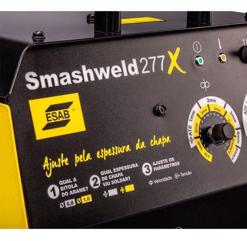 M�QUINA DE SOLDA MIG SMASHWELD 277 COM VOLT�METRO E AMPER�METRO TRIF�SICA 0742522 - Foto 2