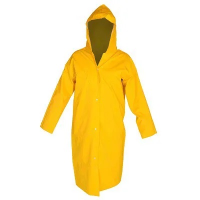 CAPA DE CHUVA PVC FORRADA G AMARELA COM MANGA E CAPUZ CA28449 