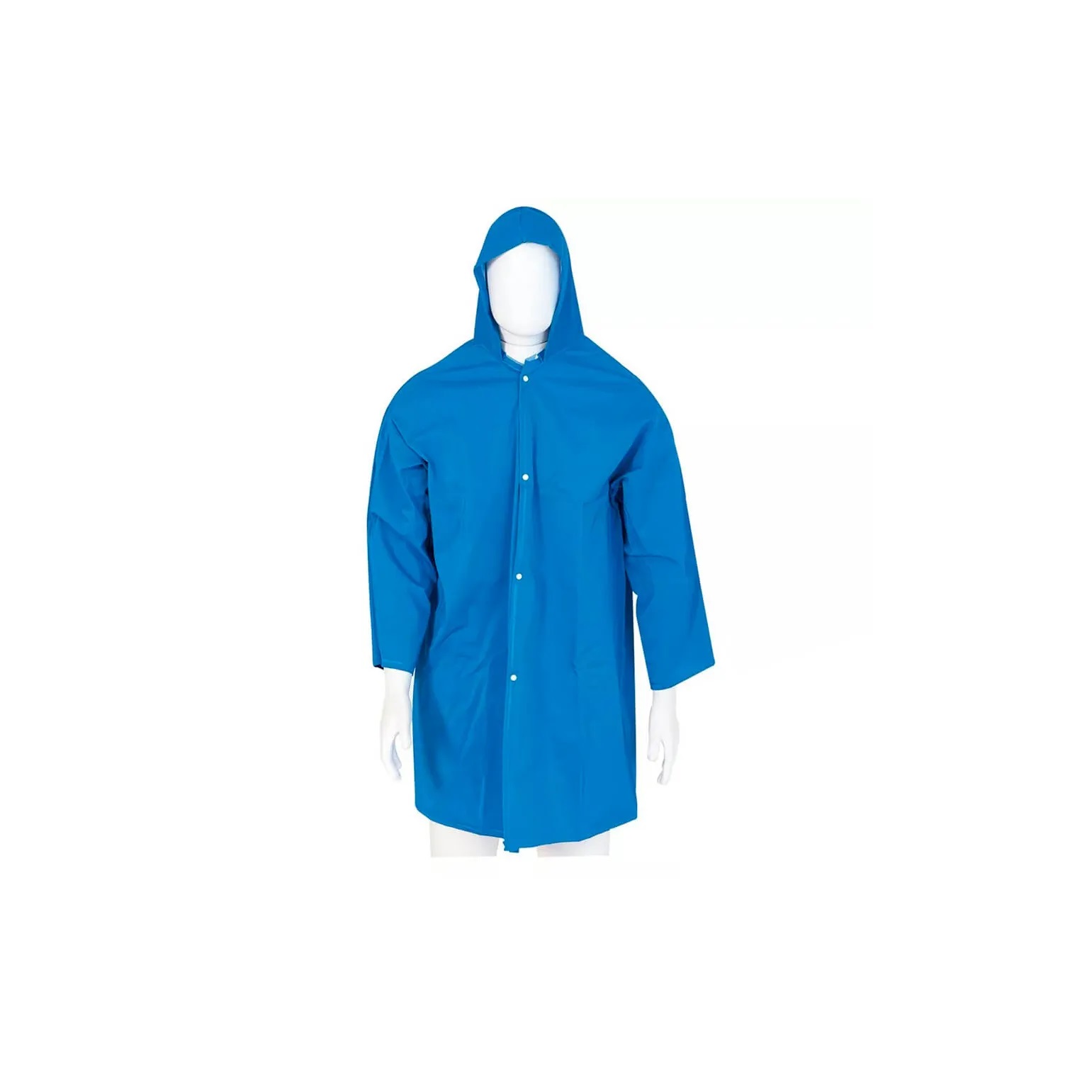 CAPA DE CHUVA PVC FORRADO GG AZUL PLUS COM MANGA E CAPUZ  CA 28449