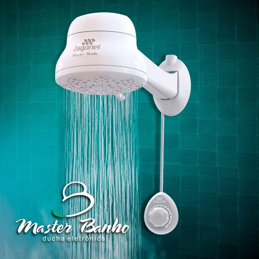 DUCHA ELETRONICA MASTER BANHO 6700W 220V BRANCO  - Foto 4