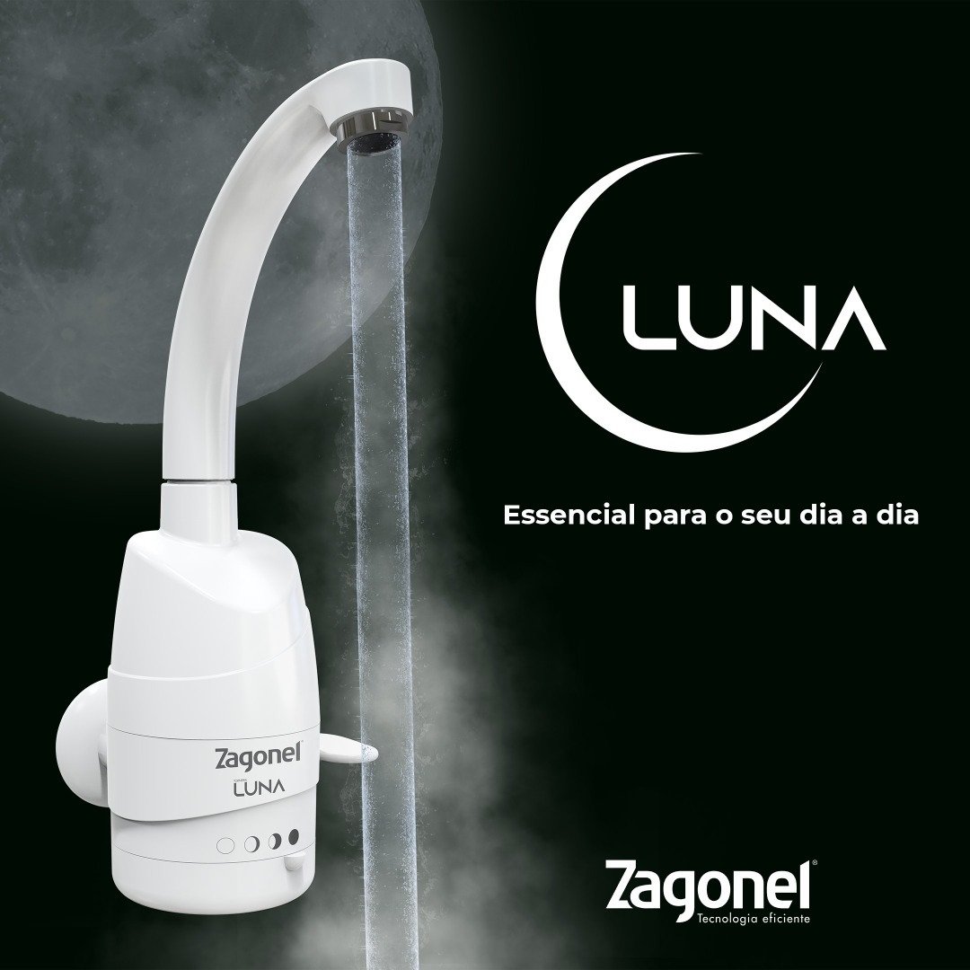 TORNEIRA 4 TEMPERATURA LUNA 5500W 220V BRANCO - Foto 2