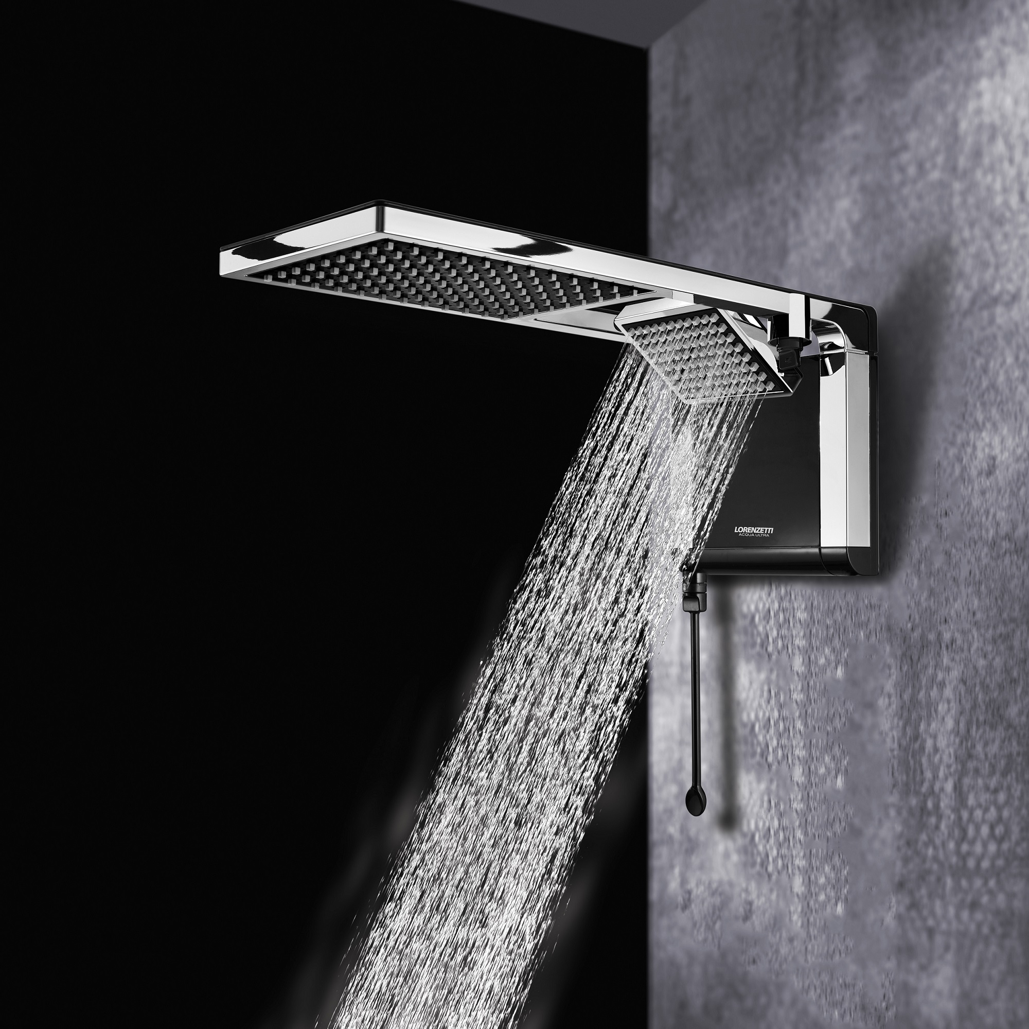 CHUVEIRO ACQUA DUO 7800W 220V PRETO/CROMADO  - Foto 1
