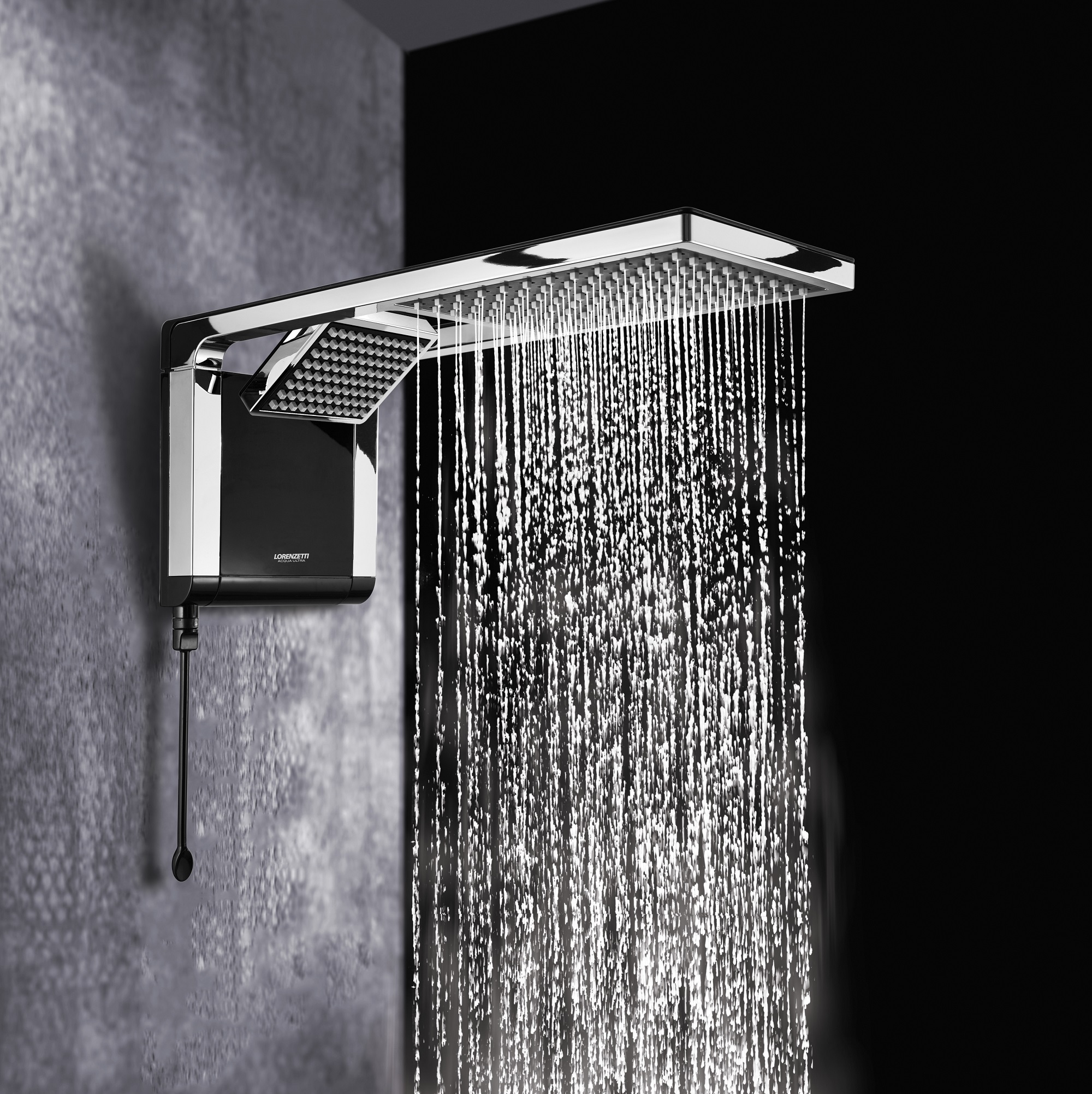 CHUVEIRO ACQUA DUO 7800W 220V PRETO/CROMADO  - Foto 3
