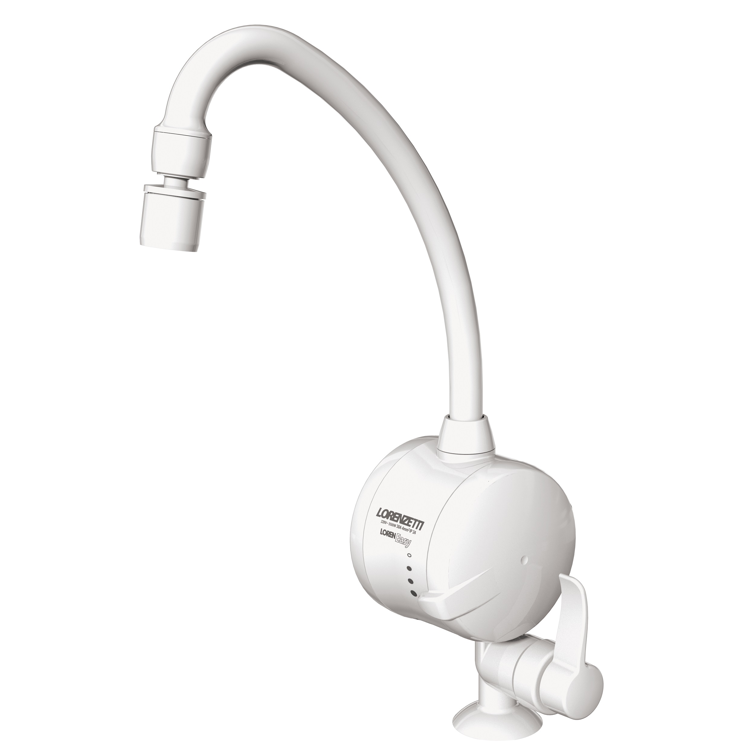 TORNEIRA BANCADA LOREN EASY 5500W 220V BRANCA  - Foto 1