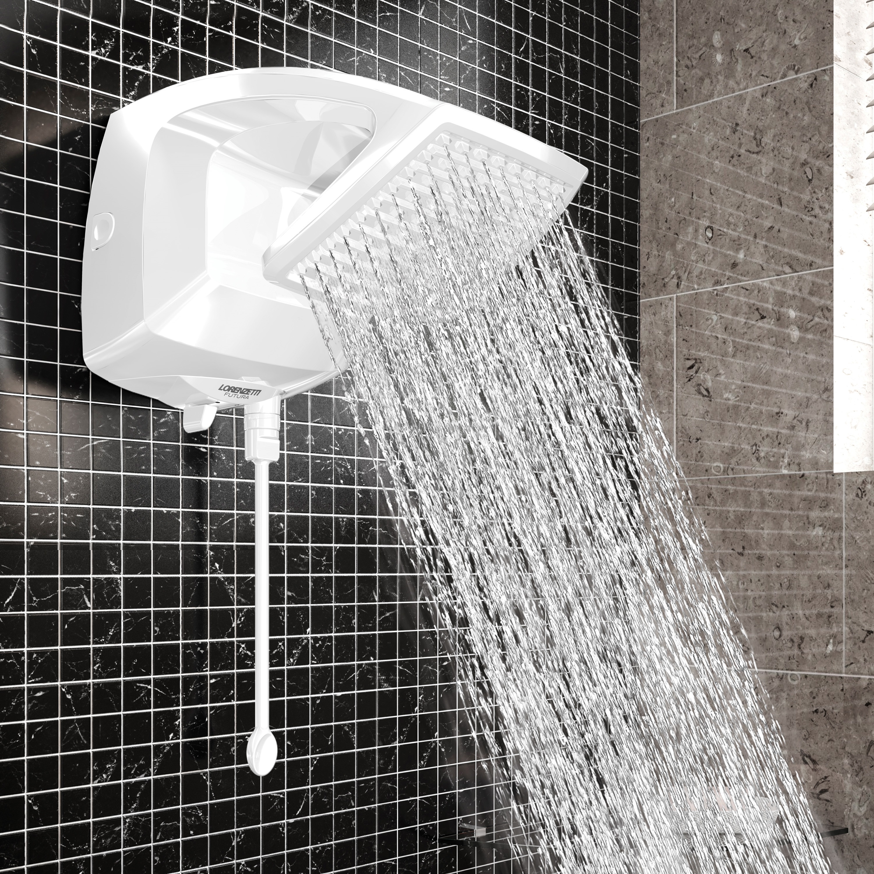 DUCHA ELETRONICA FUTURA 7500W 220V BRANCA - Foto 1