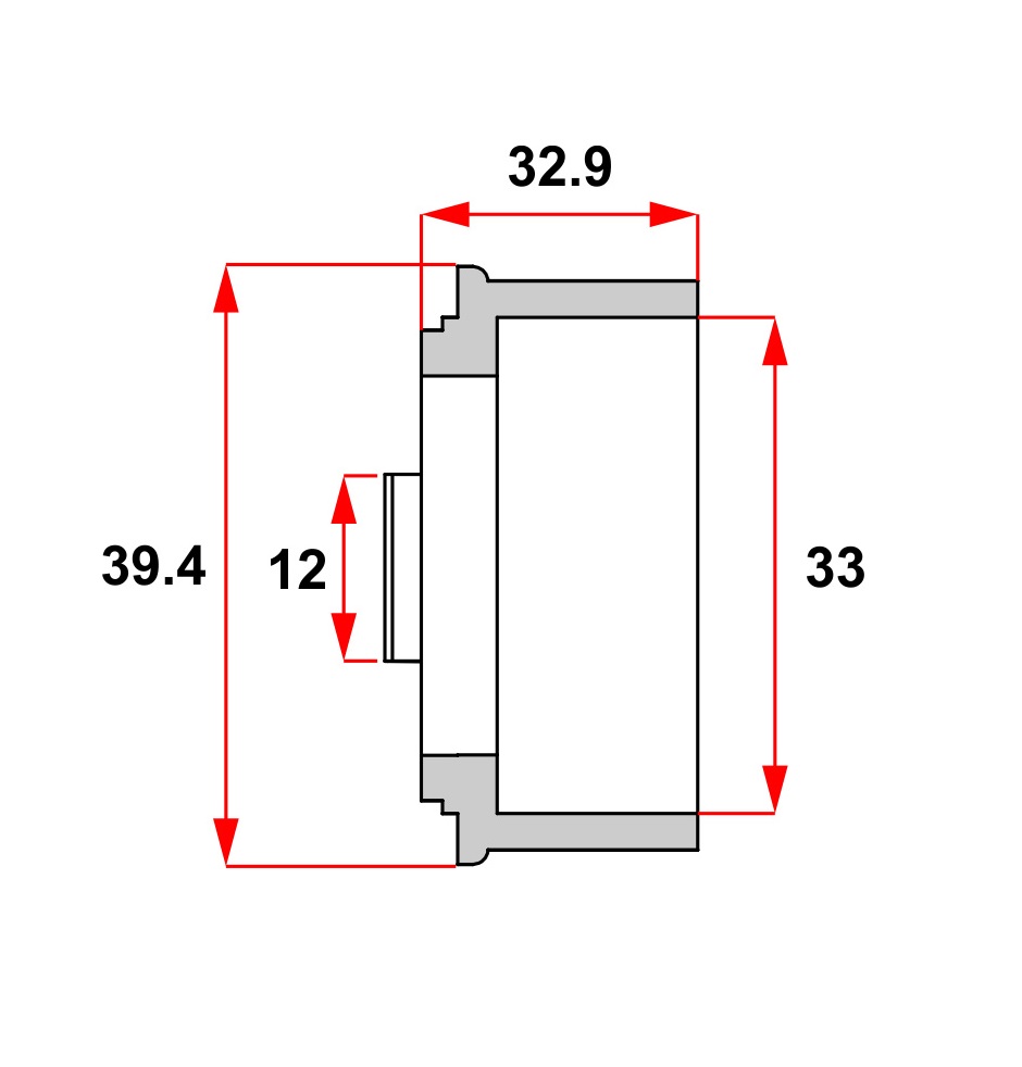 ADAPTADOR 1' CINZA  (PARA ELETRODUTO) - Foto 1