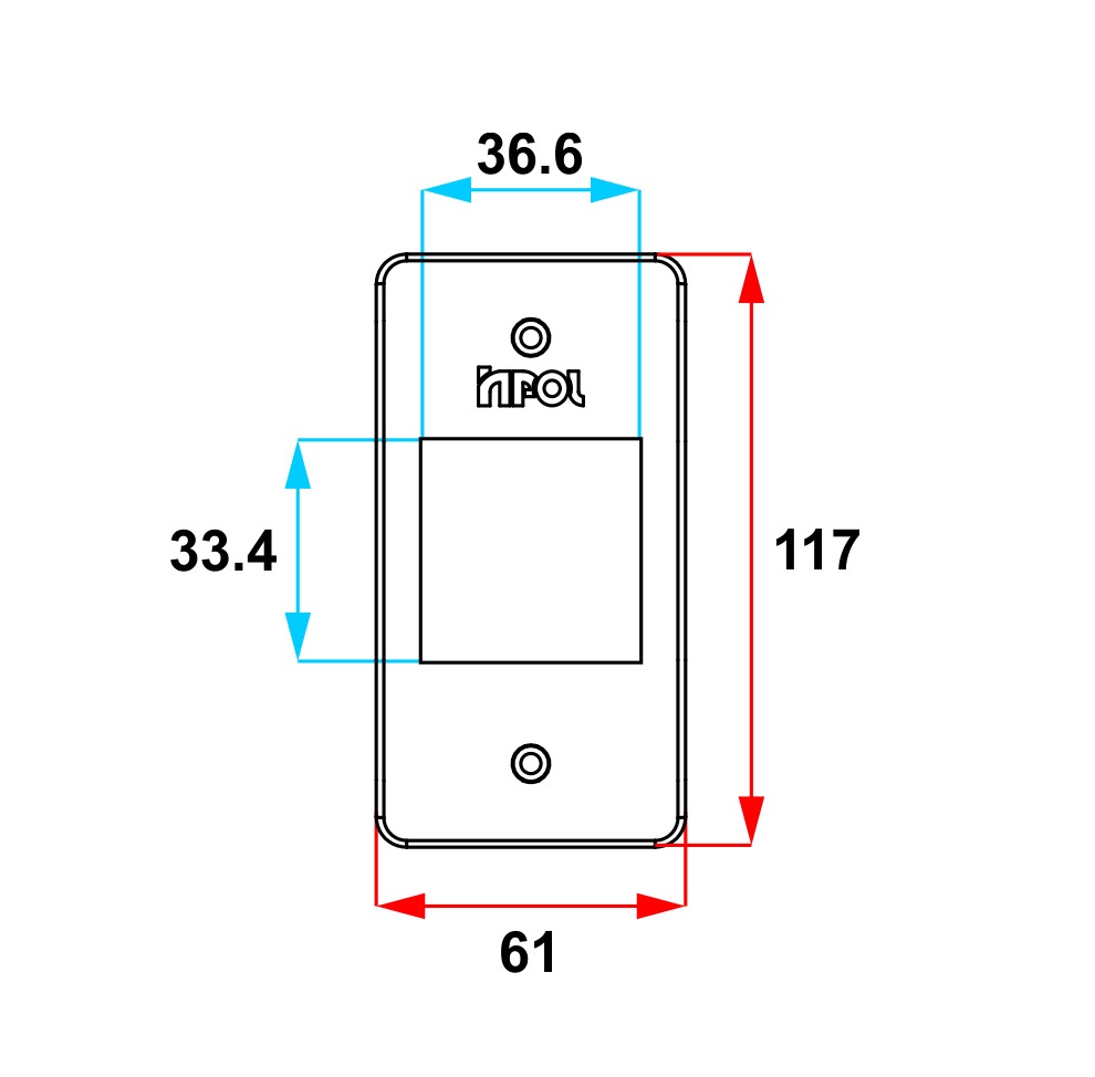 TAMPA 2 TECLAS BRANCO (CAIXA CONDULETE 117MMX61MM) 1' - Foto 1