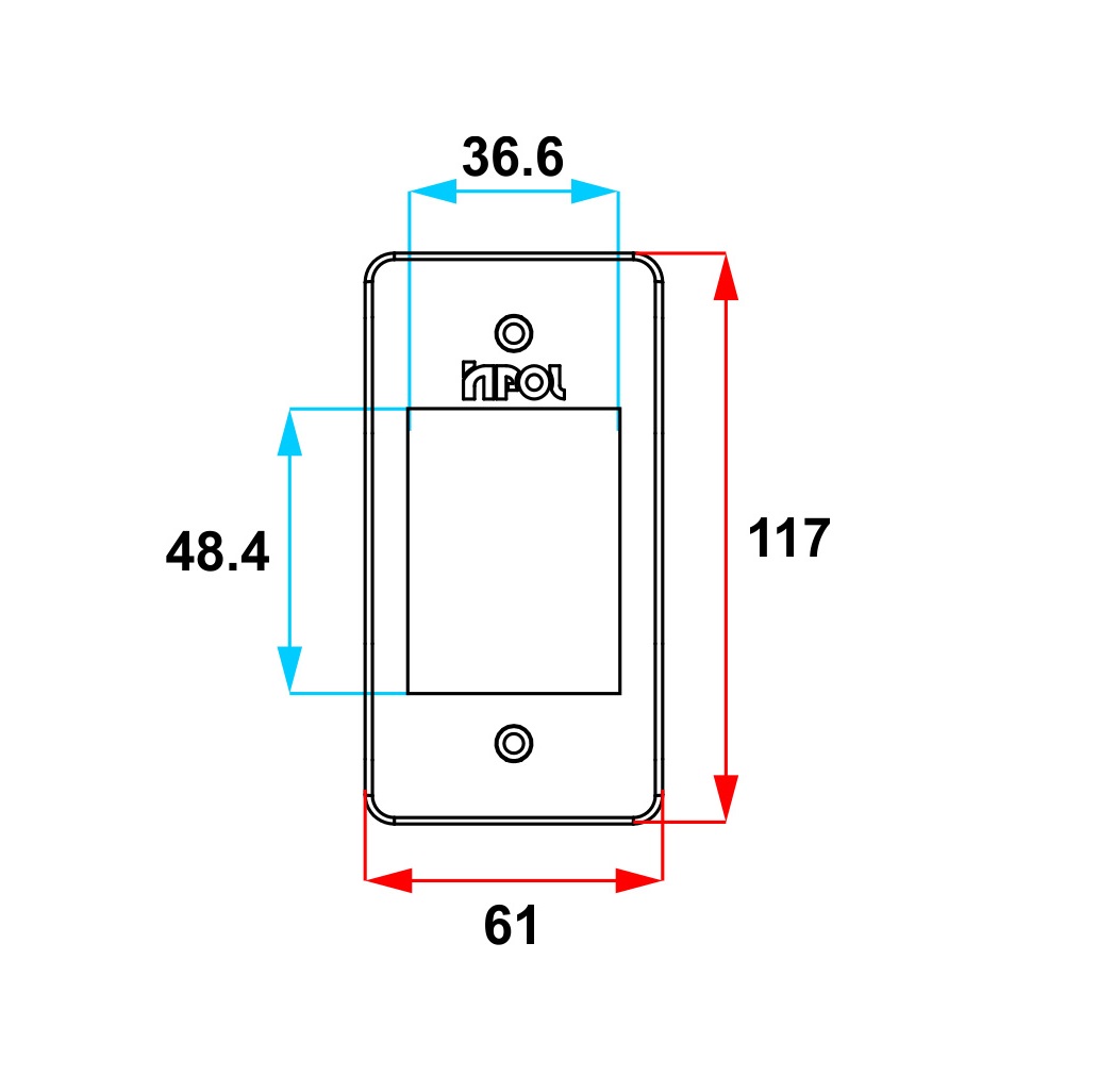 TAMPA 3 TECLAS BRANCO (CAIXA CONDULETE 117MMX61MM) 1' - Foto 1