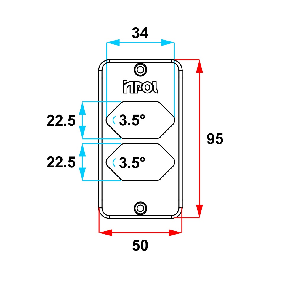 TAMPA 2 TOMADAS HEXAGONAL BRANCO (CAIXA CONDULETE 95MMX50MM) 3/4' - Foto 1