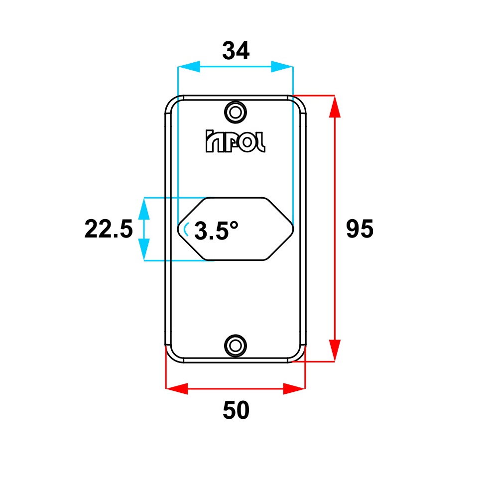 TAMPA TOMADA HEXAGONAL HORIZONTAL BRANCO (CAIXA CONDULETE 95MMX50MM) 1/2' - 3/4' - Foto 1