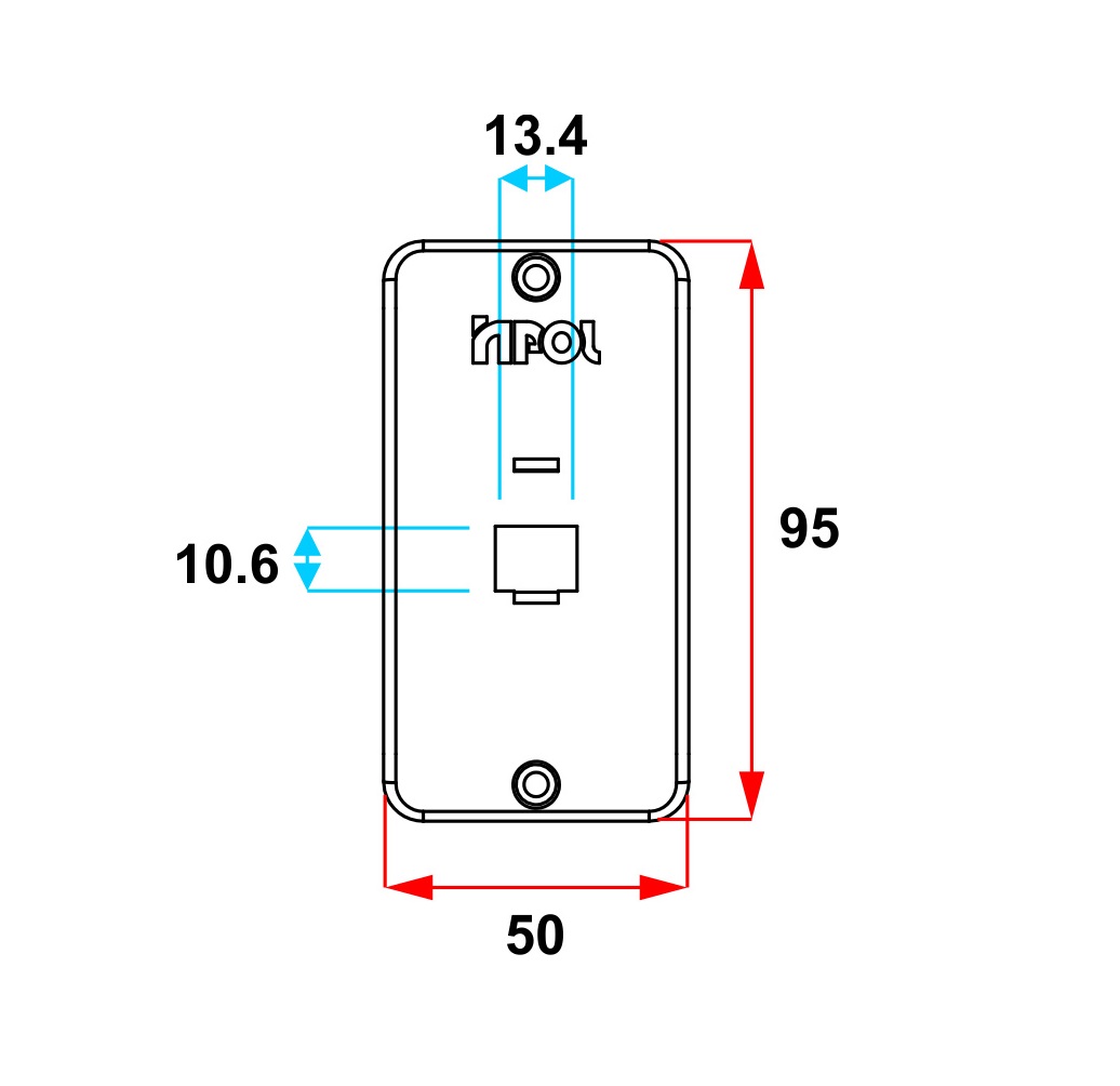 TAMPA 1 RJ45 BRANCO (CAIXA CONDULETE 95MMX50MM) 3/4' - Foto 1