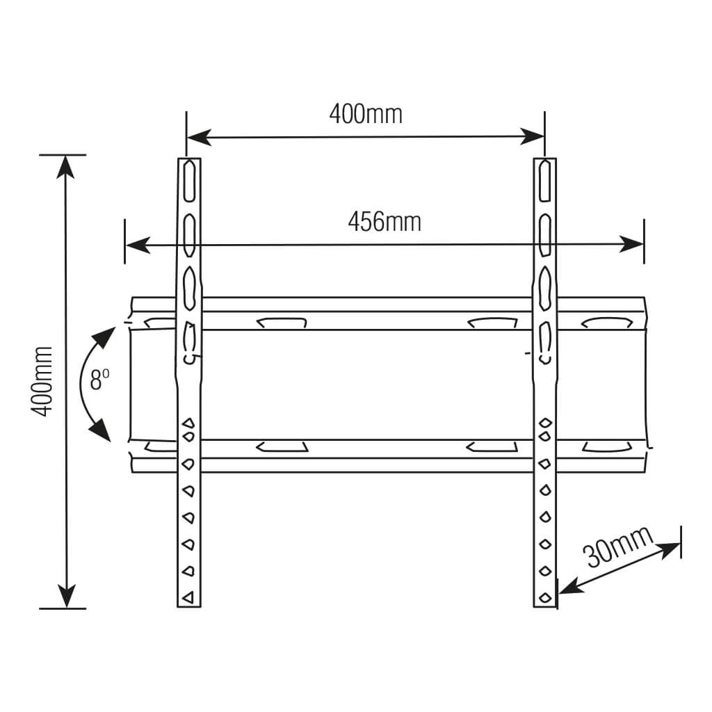 SUPORTE TELEVISOR FIXO INCLINAVEL SLIM 32-55 SBRP415  - Foto 1
