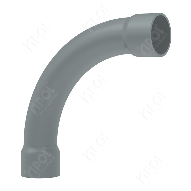 CURVA 90 COM BOLSA 3/4' CINZA  (PARA ELETRODUTO)