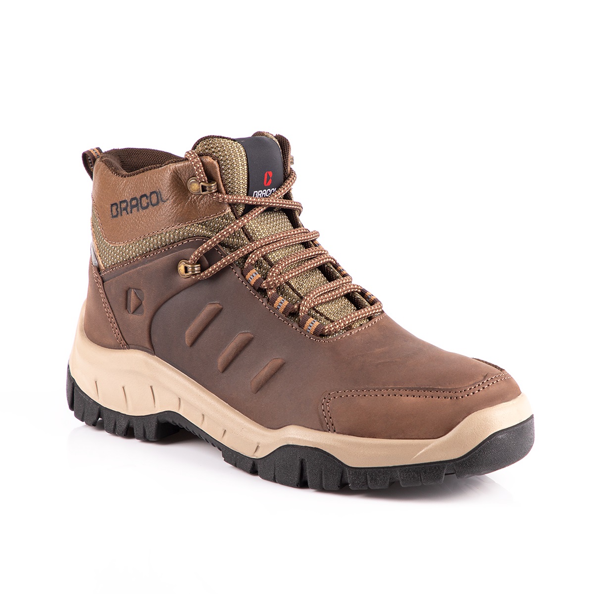 BOTINA 42 VAQUETA CRAZY HORSE MARROM CAF AMARRAR BICO PLASTICO SOLA BIDENSIDADE DACAR 4064MBDG4460LH  CA40872 - Foto 1