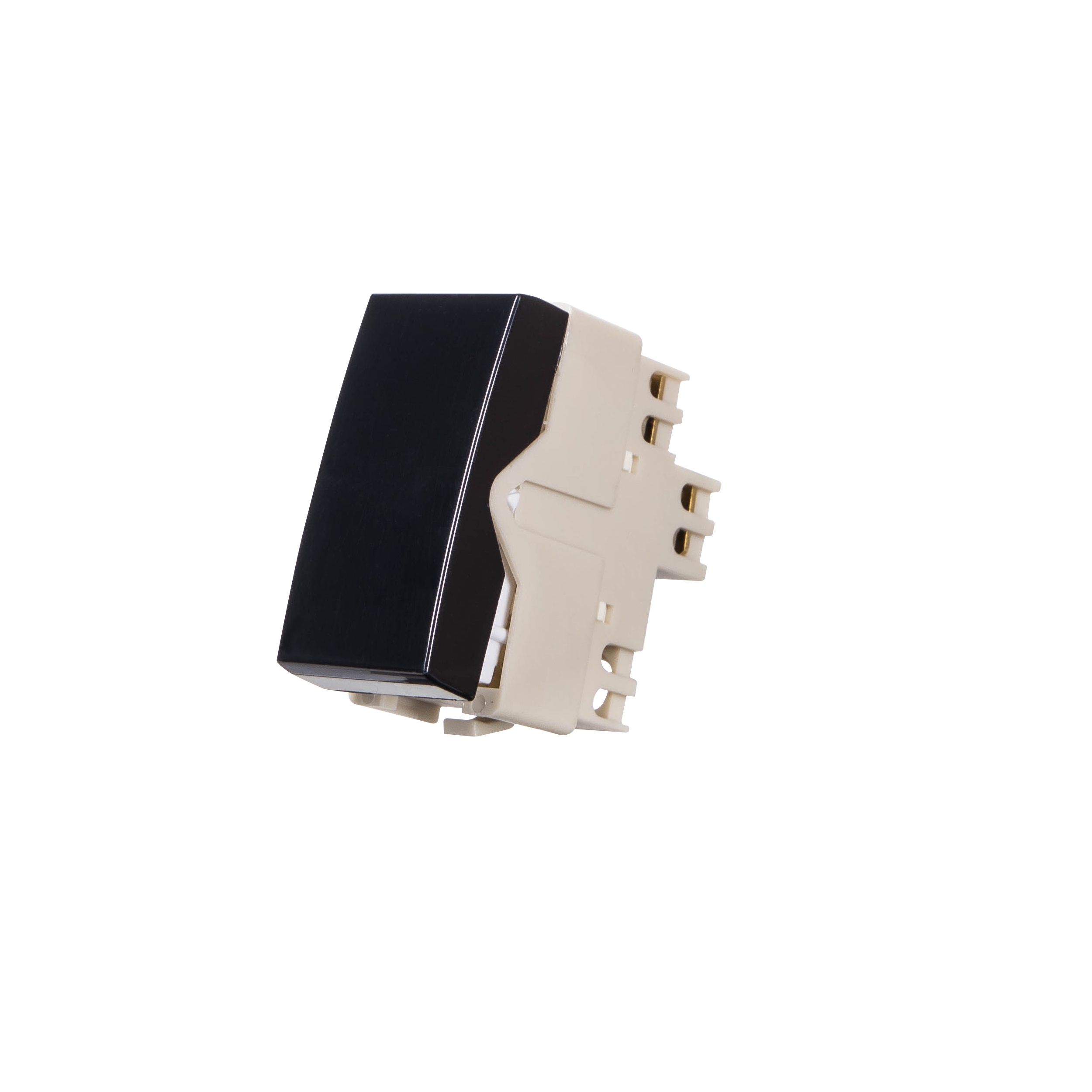 MODULO INTERRUPTOR SIMPLES 10A-250V EBONY/PRETO SLEEK